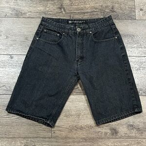 Knockout Jeans Black Denim Shorts Jorts Casual Streetwear Dark Wash - Men's 34